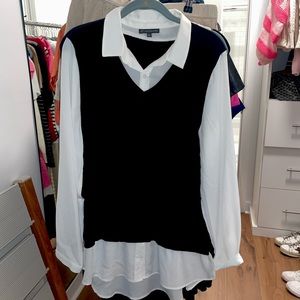 Adrianna Papell Blouse\ Sweater Dress -PERFECT CONDITION